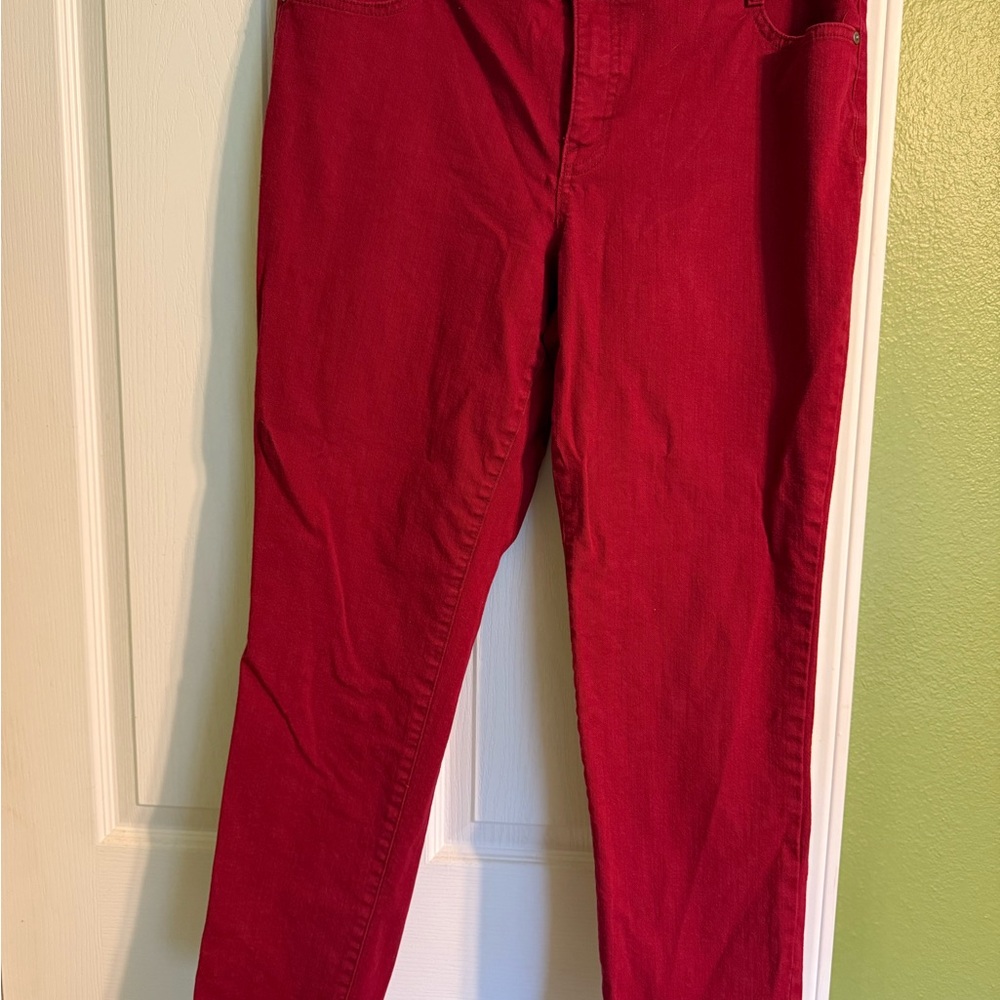 Style & Co. Red Straight Leg Jeans